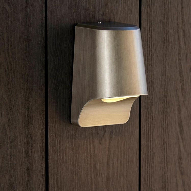 Lagan LED Exterior Wall Light Brushed Silver