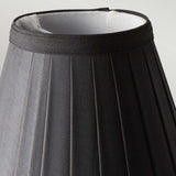 Clip Shades Pleated Black Candle Shade