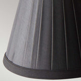 Clip Shades Pleated Black Candle Shade