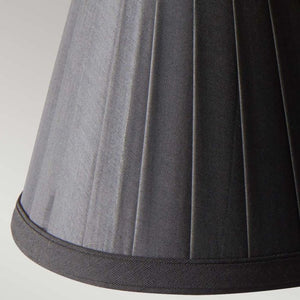 Clip Shades Pleated Black Candle Shade - Comet Lighting