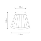 Clip Shades Pleated Black Candle Shade