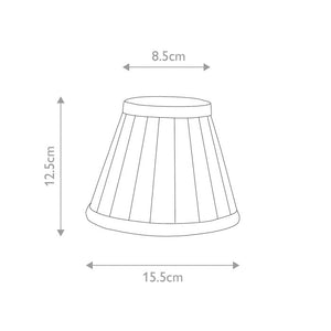 Clip Shades Pleated Black Candle Shade - Comet Lighting