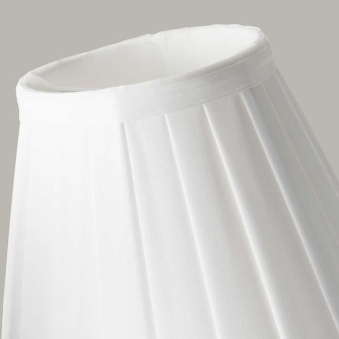 Clip Shades Pleated White Candle Shade