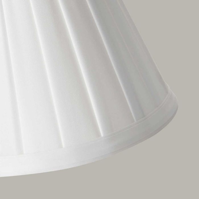 Clip Shades Pleated White Candle Shade