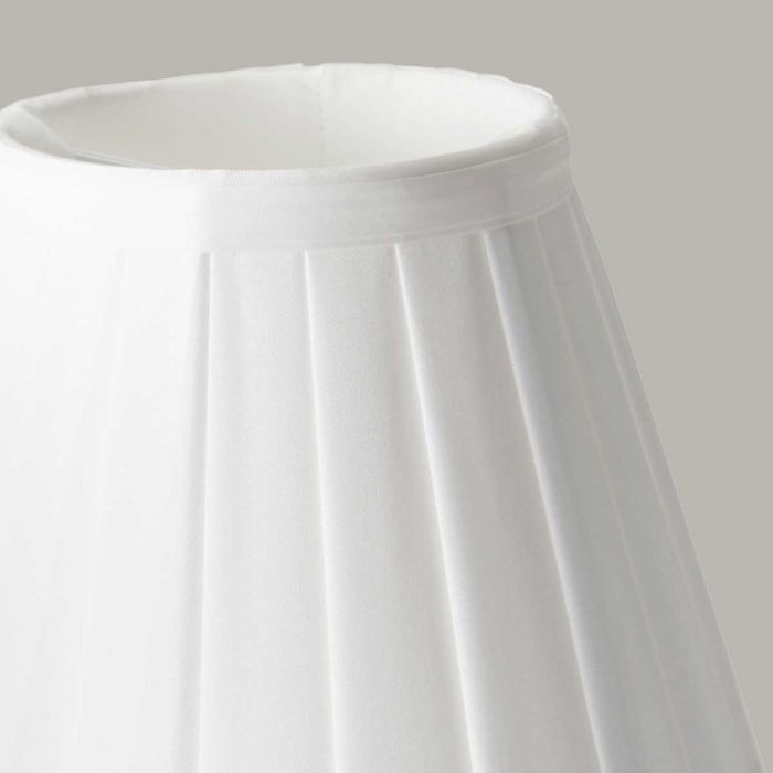 Clip Shades Pleated White Candle Shade