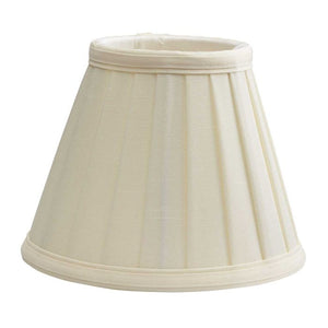 Clip Shades Pleated Ivory Candle Shade - Comet Lighting