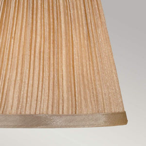 Clip Shades Mushroom Pleat Gold Chiffon Candle Shade - Comet Lighting