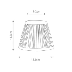 Clip Shades Mushroom Pleat Gold Chiffon Candle Shade - Comet Lighting