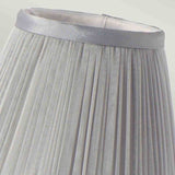 Clip Shades Pleated Grey Chiffon Candle Shade