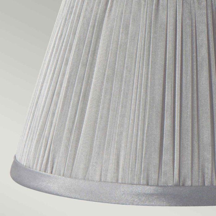 Clip Shades Pleated Grey Chiffon Candle Shade