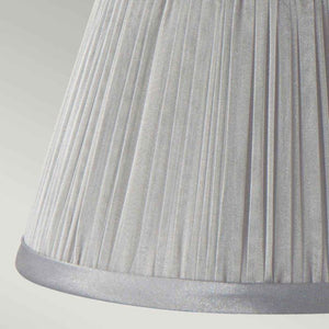 Clip Shades Pleated Grey Chiffon Candle Shade - Comet Lighting