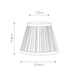 Clip Shades Pleated Grey Chiffon Candle Shade