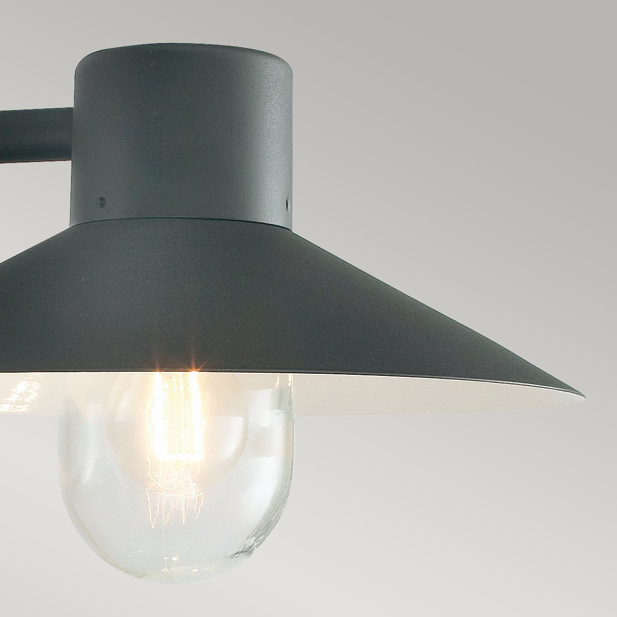 Lund 1 Light Wall Lantern - Black - Comet Lighting