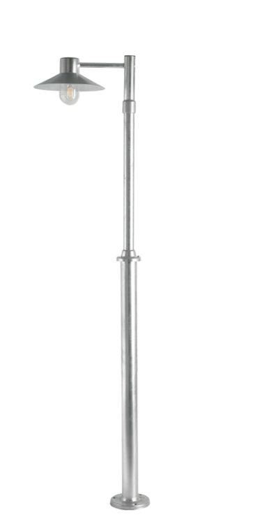 Lund Outdoor Single Post Galvanised Clear