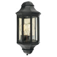 Malaga Mini 1 Light Mini Wall Lantern - Black - Comet Lighting