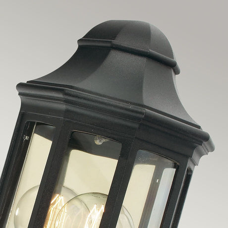 Malaga Mini 1 Light Mini Wall Lantern - Black - Comet Lighting