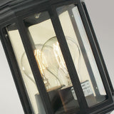 Malaga Mini 1 Light Mini Wall Lantern - Black - Comet Lighting