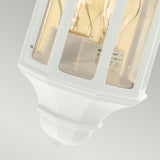 Malaga Mini 1 Light Mini Wall Lantern - White - Comet Lighting