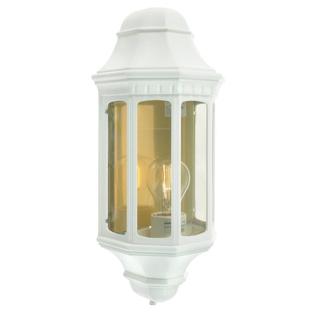 Malaga 1 Light Wall Lantern - White - Comet Lighting