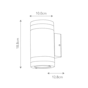 Magnus 2 Light Wall Light - Comet Lighting