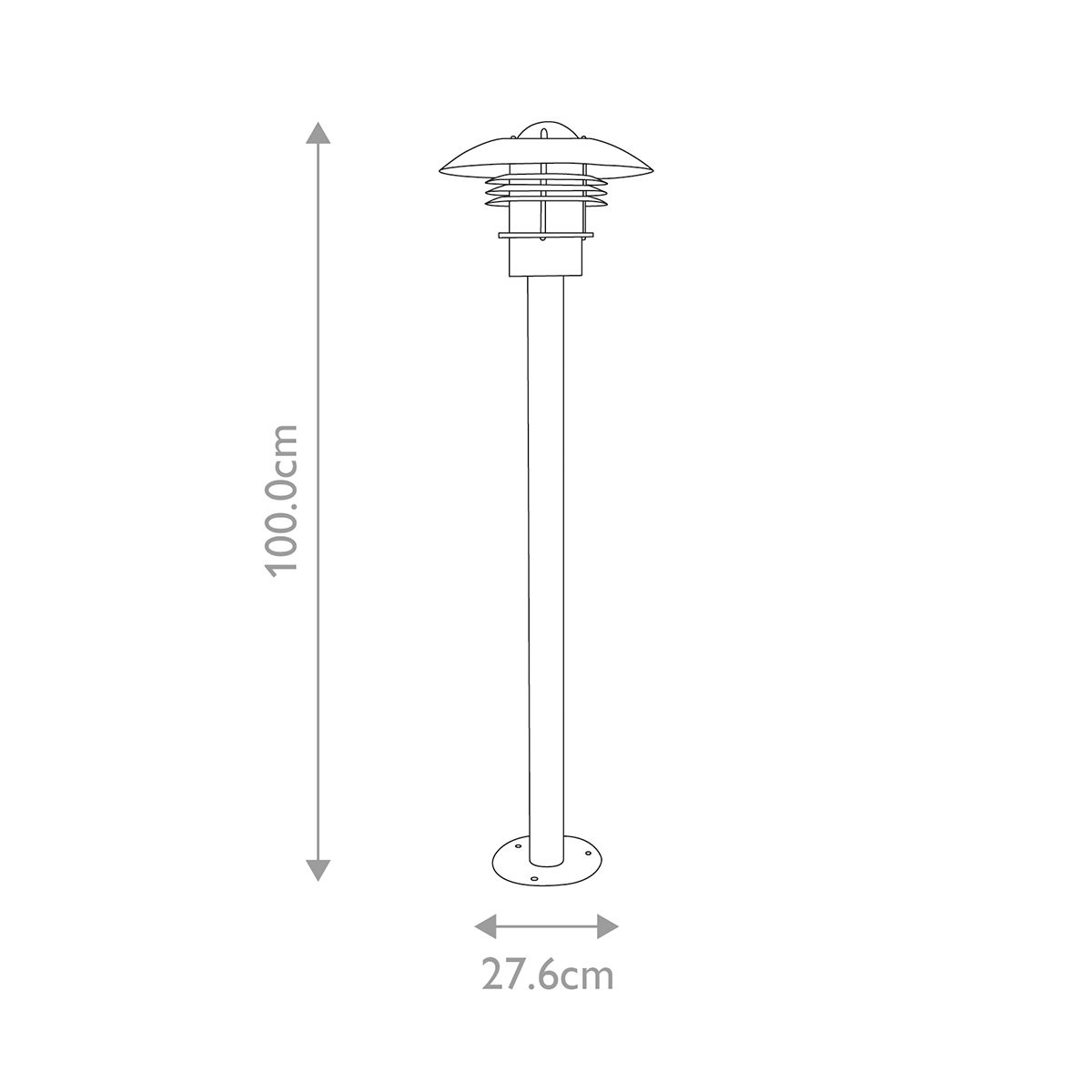 Malmo 1 Light Bollard - Comet Lighting
