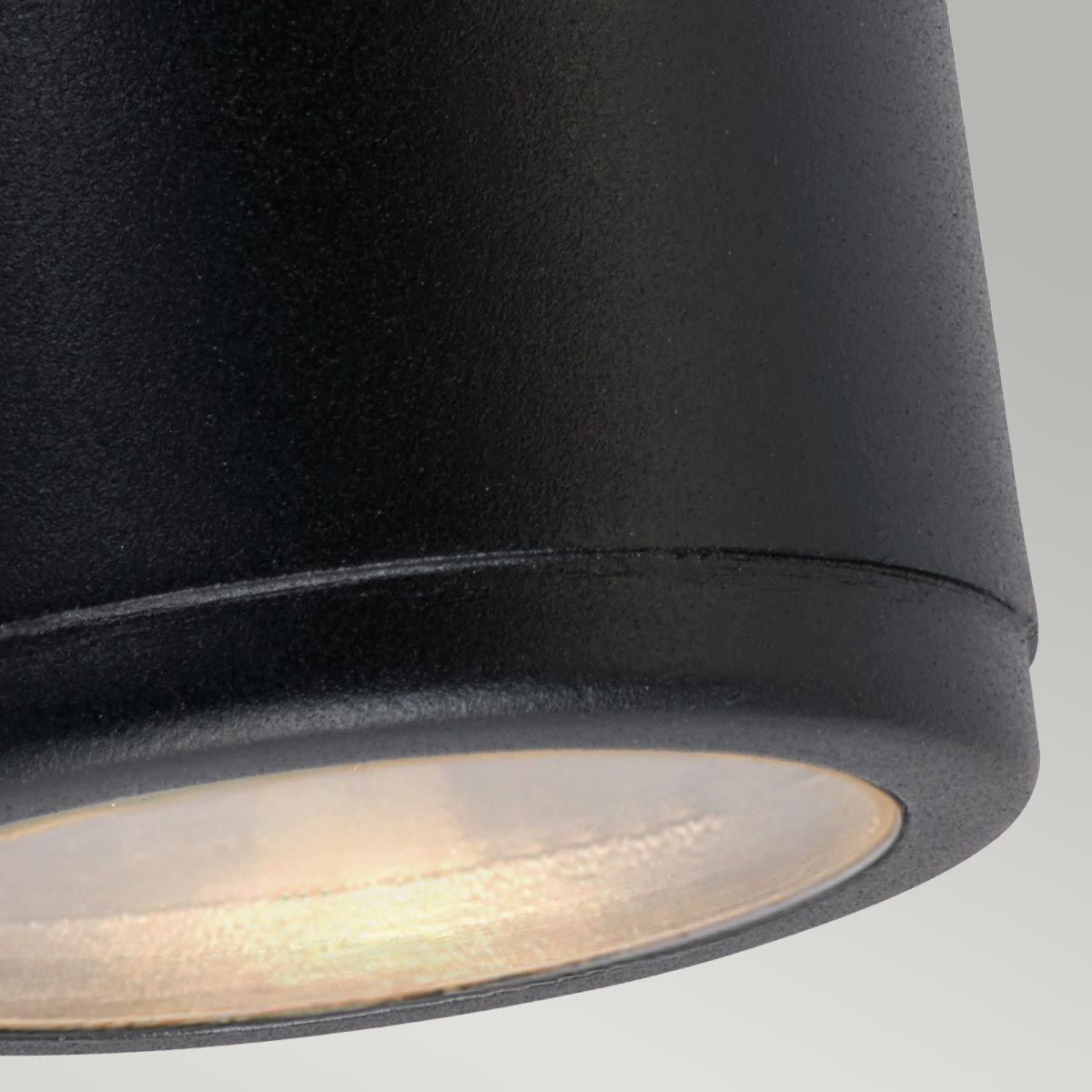 Mandal 1 Light Down Wall Light Black - Comet Lighting
