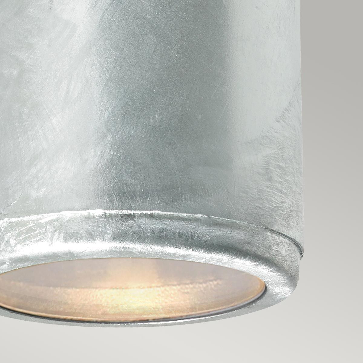 Mandal 1 Light Down Wall Light Galvanized - Comet Lighting
