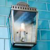 Mansion House Outdoor Wall Lantern Polished Nickel - Comet Lighting