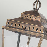 Mansion House Outdoor Chain Lantern Brass