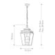 Mansion House Outdoor Chain Lantern Polished Nickel