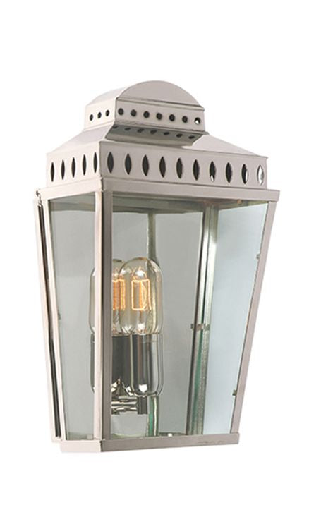 Mansion House Outdoor Wall Lantern Polished Nickel