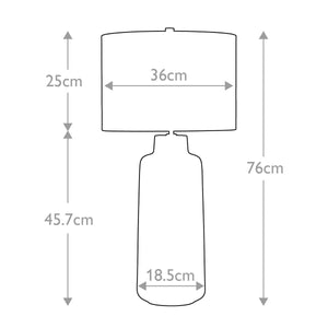 Maryland 1 Light Table Lamp - Comet Lighting