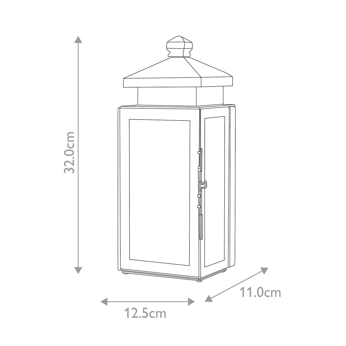 Matlock 1 Light Wall Lantern - Comet Lighting