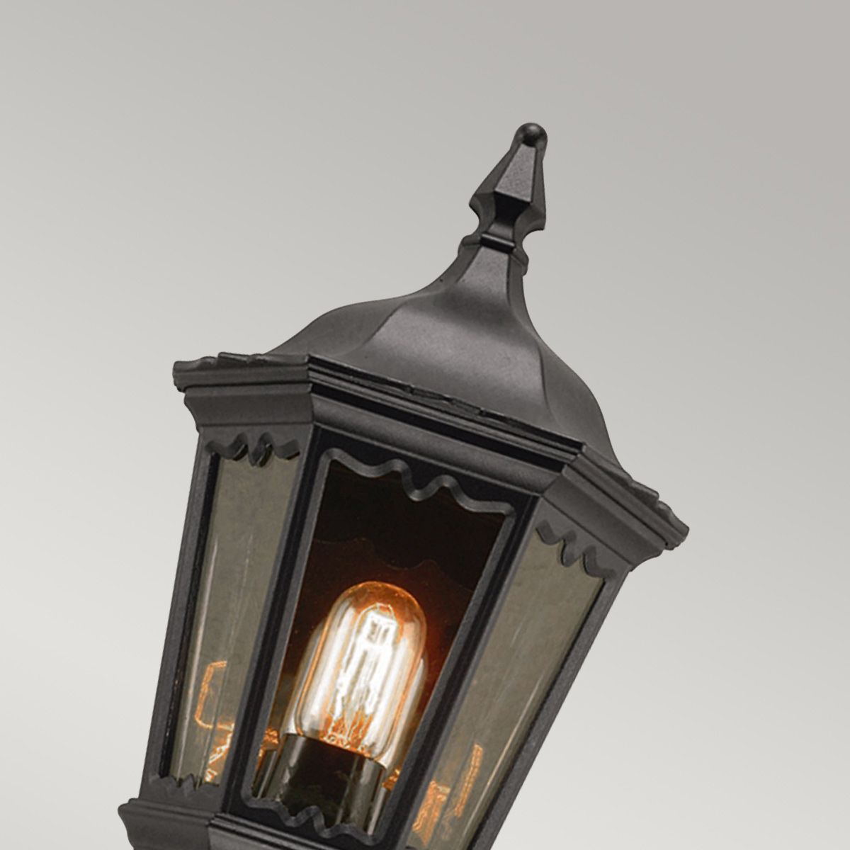Medstead 1 Light Half Lantern With Pir Sensor - Comet Lighting