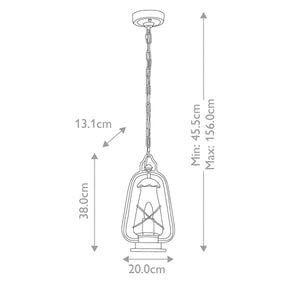 Miners 1 Light Chain Lantern - Comet Lighting