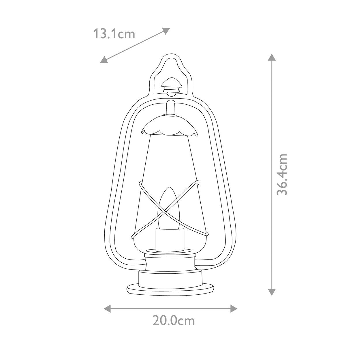 Miners 1 Light Pedestal Lantern - Comet Lighting