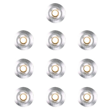 10 pack 15mm Warm White Decking Lights - Comet Lighting