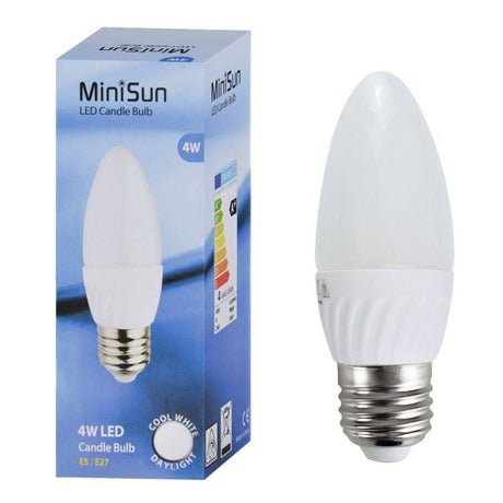 4W ES Candle Ceramic Bulb 6500K - Comet Lighting