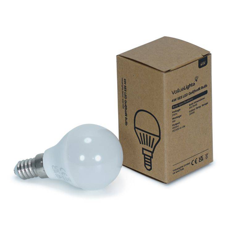 4w SES Globe Bulb 2700K 400lm 20000 hours - Comet Lighting