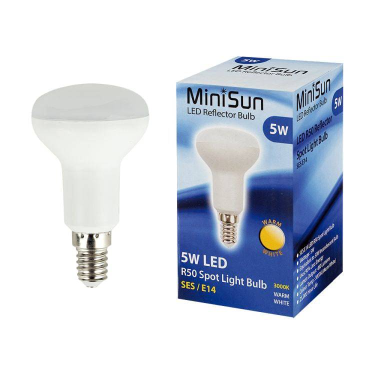 5W SES LED R50 Reflector Spot Light Bulb - Comet Lighting