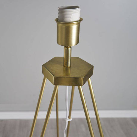 Aero Hairpin Leg Gold Tripod Floor Lamp - Comet Lighting