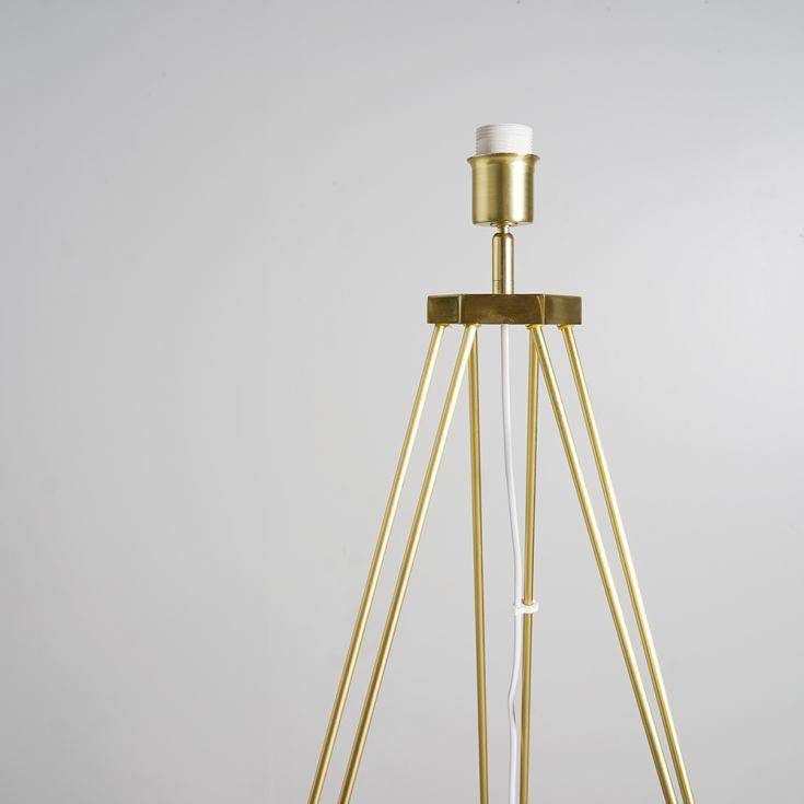 Aero Hairpin Leg Gold Tripod Floor Lamp - Comet Lighting