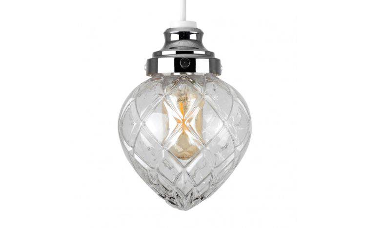 Aphrodite Chrome Basket Ceiling Pendant - Comet Lighting