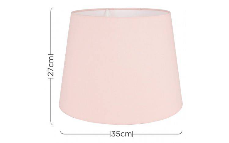 Aspen Large Tapered Shade 270mm x 350mm Dusky Pink - Comet Lighting