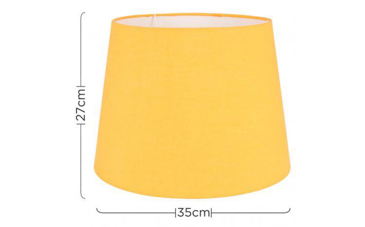 Aspen Large Tapered Shade 270mm x 350mm Mustard - Comet Lighting