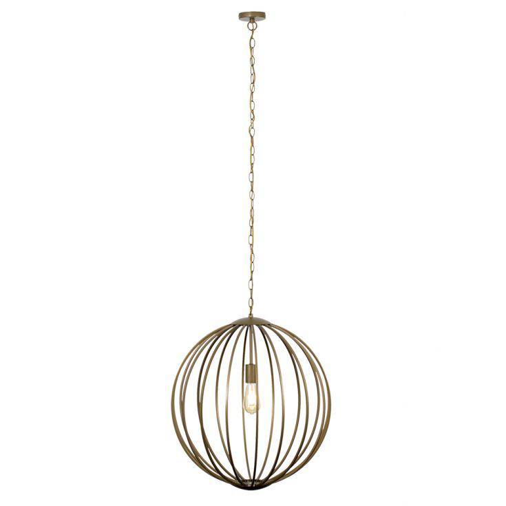 Astoria Gold Basket Electric Pendant - Comet Lighting