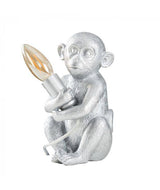 Baby Monkey Table Lamp in Silver - Comet Lighting