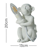 Baby Monkey Table Lamp White - Comet Lighting