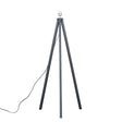 Barbro Painted Grey Wood Tripod Floor Lamp - Comet Lighting