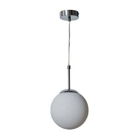 Beauworth Chrome And Opal Glass Ceiling Light - Comet Lighting